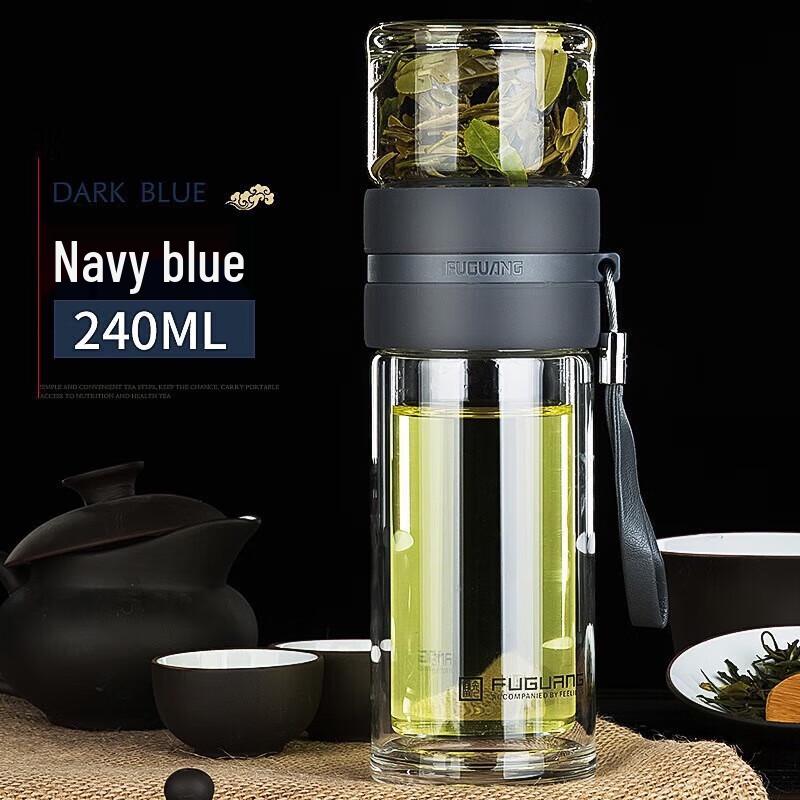 Fuguang Double-Layer Tea Infuser Glass Bottle