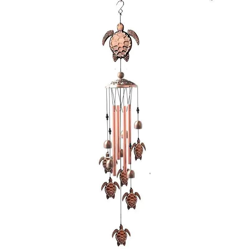 

Metal Turtle Butterfly Elephant Dragonfly Wind Chimes Bronze Retro Iron Wind Bells for Outdoor Home Garden Decoration Gifts B