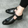 Fashion Business casual men's shoes Classic British style Fashion party and dance Plus Size 38-46 Plus Size Black leather shoes Hot