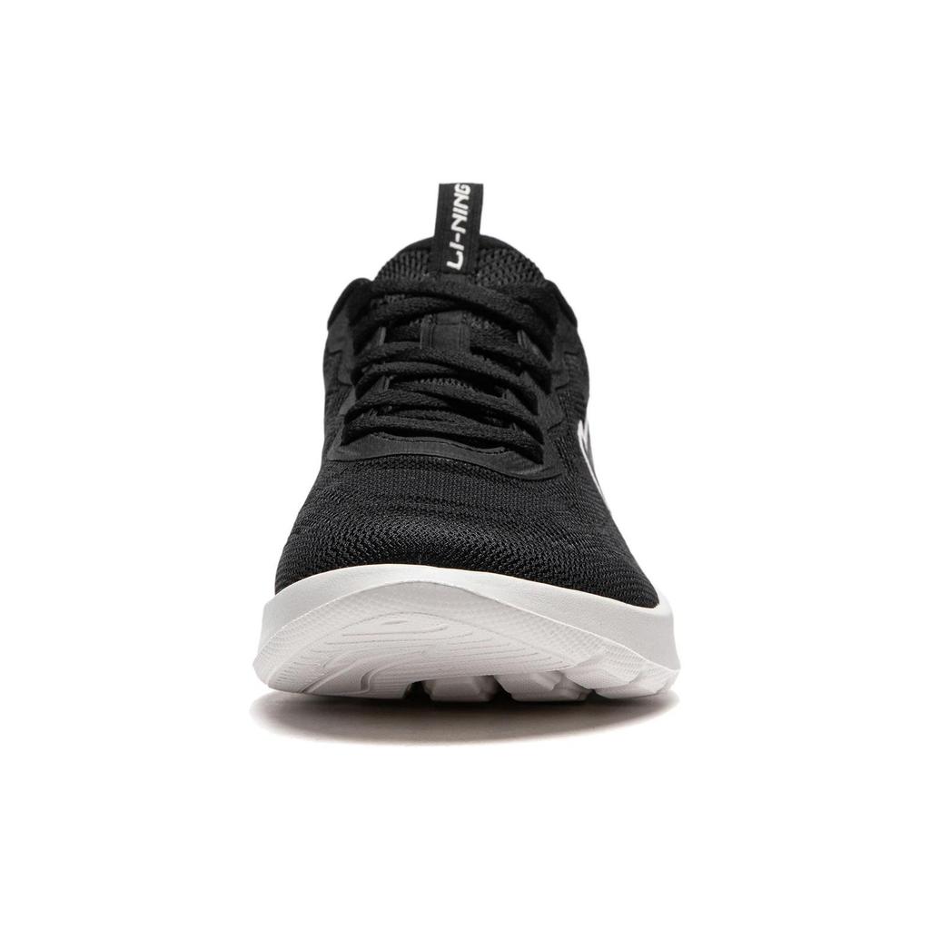 LiNing Lightweight Series Comfortable Simple Shock Absorbing Durable Low Top Running Shoes Women Sneaker Black ARSU022-2
