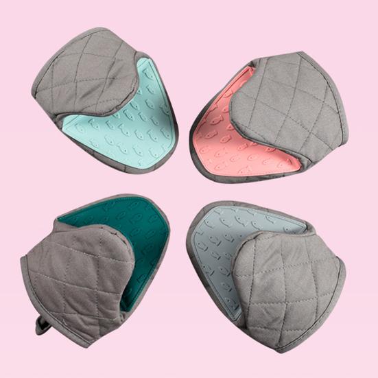 1Pc Silicone Insulated Gloves Cotton Filled Oven Mitts Heat Resistant Oven Gloves Kitchen Baking Grilling Helper