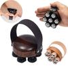 Ergonomic Handle Handheld Massage Tool Wooden Material Manual Body Roller  Home Use
