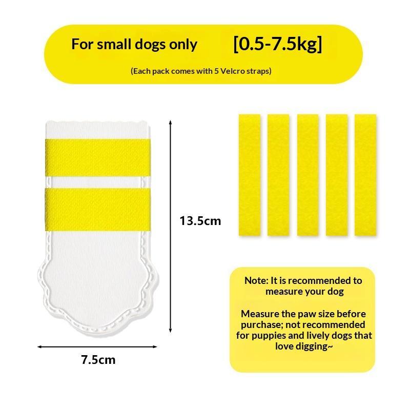 20 Pcs Pet Disposable Foot Covers Non Woven Dog Leg Covers Waterproof Non Slip Outdoor Leave In Pet Shoes