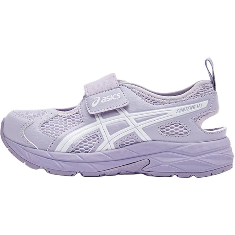 Asics Synthetic Leather Fabric Running Kids Contend MJ PS Series Comfortable Versatile Low-Top Sandals Kids Sandals Purple 1014A383-500