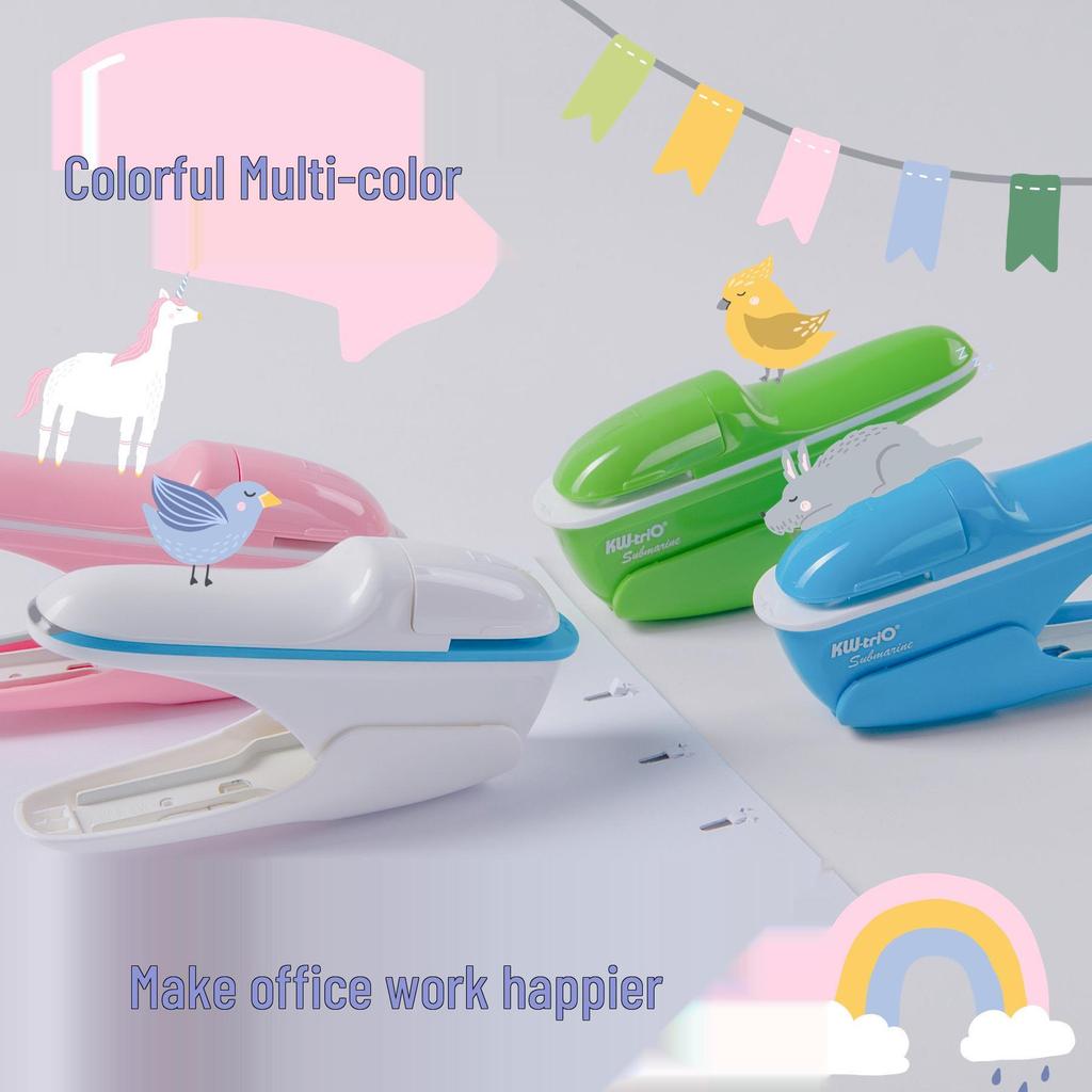 Kedeyou 5299 Ofis ve Çocuklar için Zahmetsiz Zımbasız Zımba, 8 Sayfaya Kadar Zımbalar