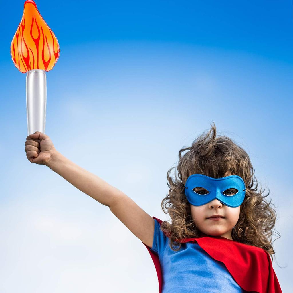 Pcs 1/5 Inflatable Torch Toy For Kids Pretend Play Fun Torch Inflates For Halloween Cosplay Themed Party Sports Games