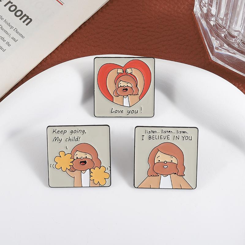 Keep Going My Child Enamel Pins Custom Encourage Your Child Brooches Lapel Badges Clothes Funny Jewelry Gift for Kids Friends