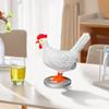 USB Charging Hen Laying Egg Statue Cartoon Resin Chicken Lamp Simulation Chicken LED Lamp  Bedside