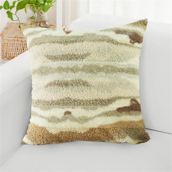 Throw Pillowcase Textured Hidden Zipper Closure Plush Pillow Sham Bedroom Living Room Sofa Decoration Cushion Cover