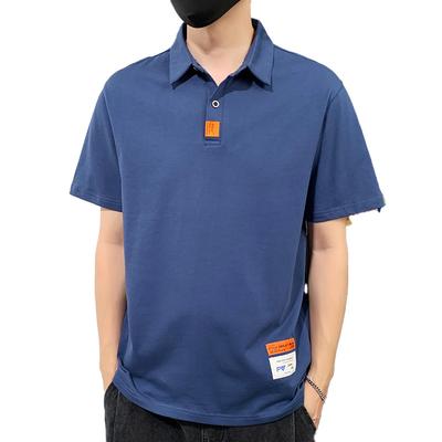 Baumwoll-Poloshirt Herren Sommer Locker Revers Kurzarm T-Shirt