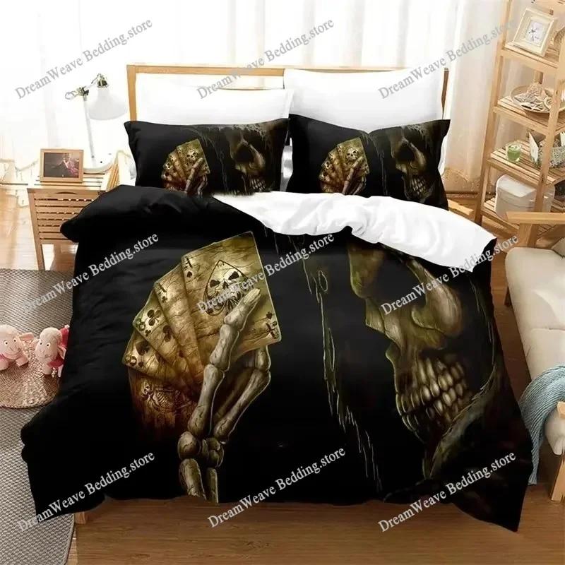 Dark Grim Reaper Bedding Set Duvet Cover 3d Bedding Fashion Design Decoration King Duvet Cover Set Double Bed Set Bedding Sets96