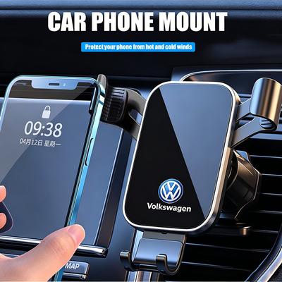 Držák na telefon do auta do mřížky ventilace do auta Podpora pro mobilní GPS Stojan Nálepka Pro VW GTI Polo Passat B8 Golf Tiguan Jetta Beetle T-ROC.