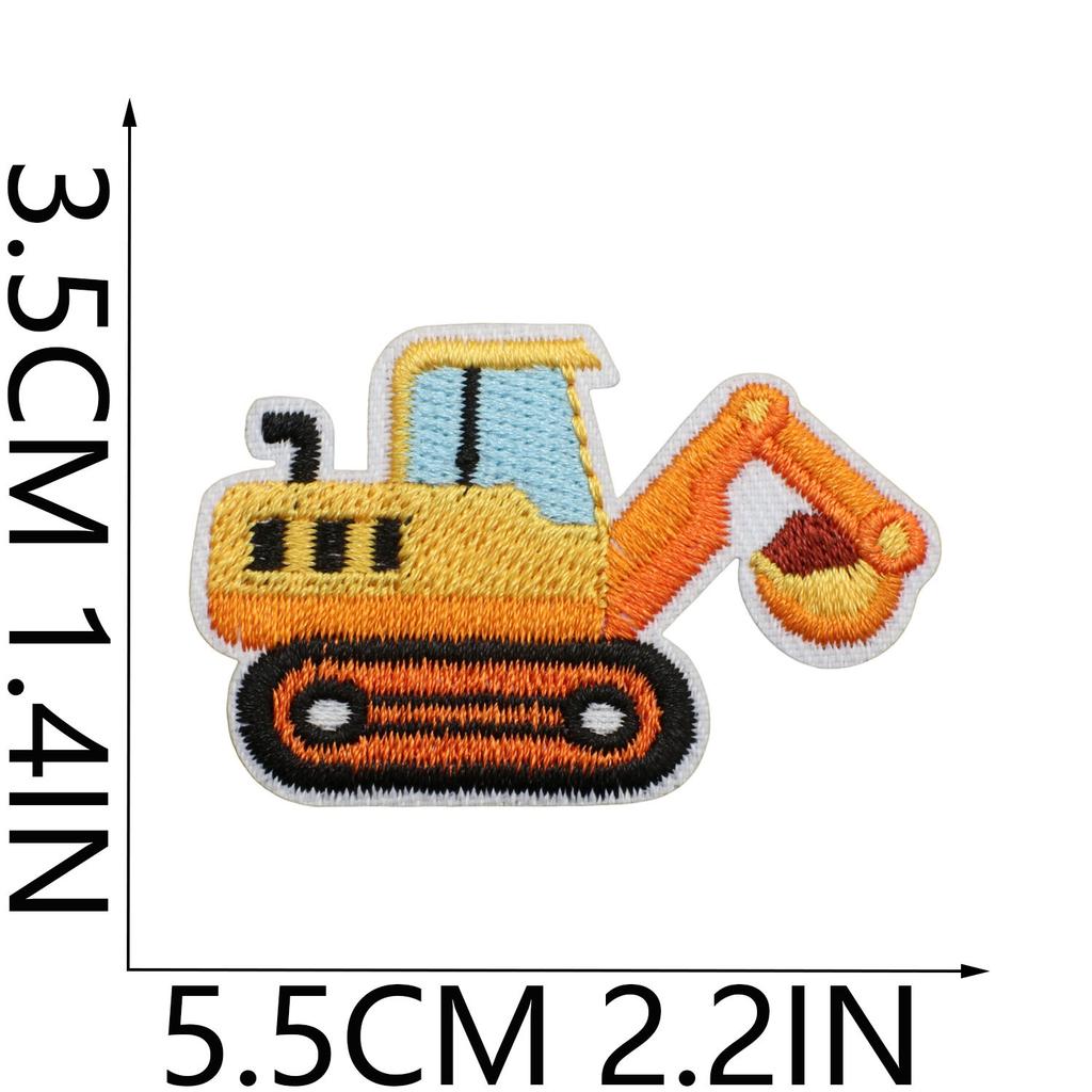 Cute Little Ship Embroidery Cloth Sticker Hot Air Balloon Patch Sticker Children'S Clothing Embellishment Traffic Lights Car Computer Embroidery Label