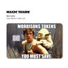 100% New Arrival Conch Money Bow Anime Speend or Save Meme Credit Card Film Debit Card Sticker Skin