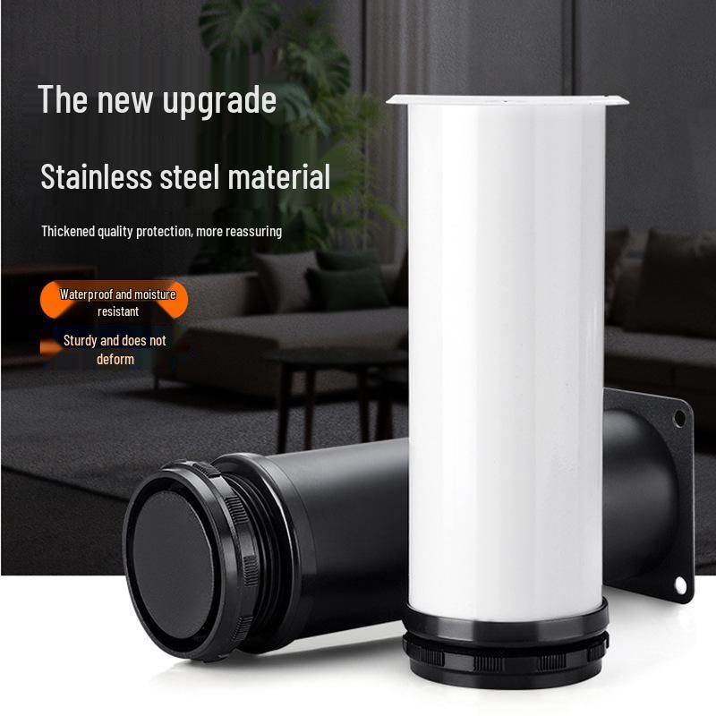 Adjustable Black Stainless Steel Furniture Feet for Cabinets, Sofas, Coffee Tables, Beds, and TV Stands