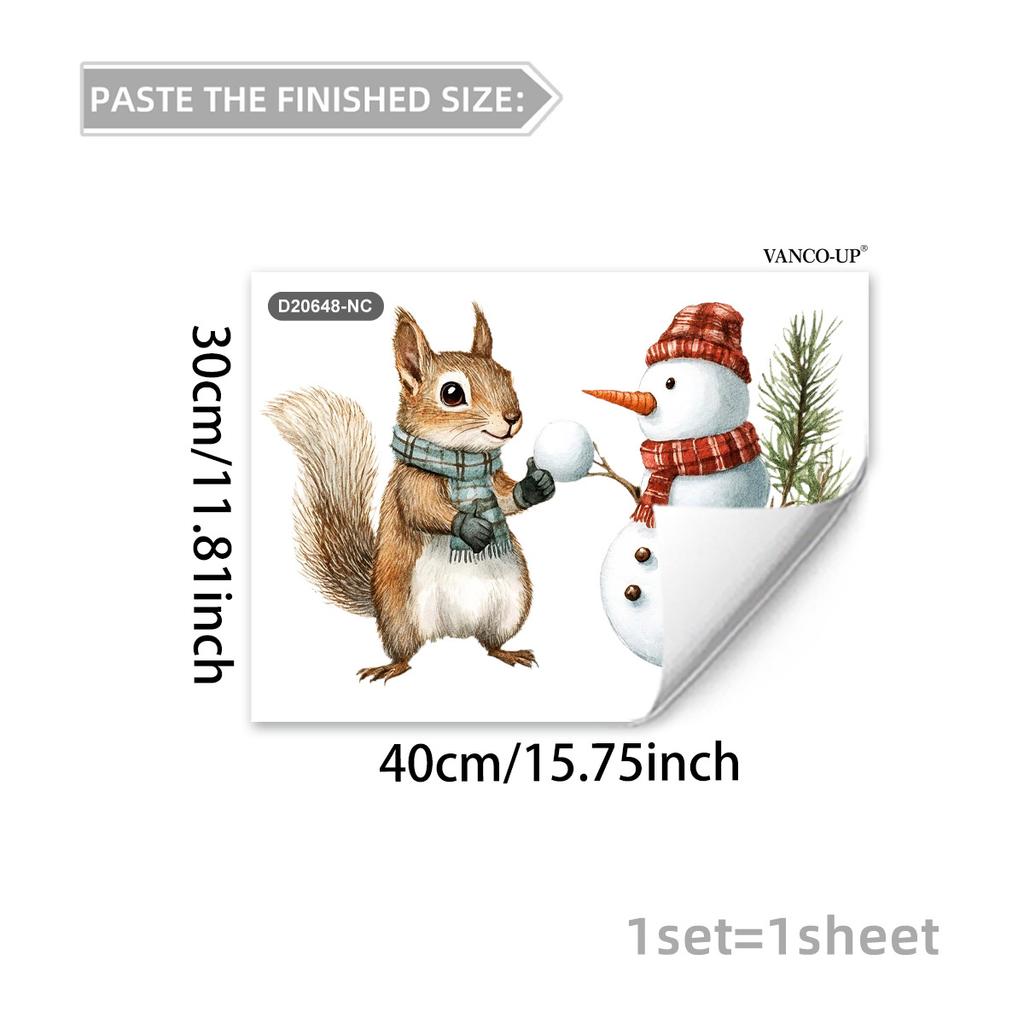 Creative Cartoon Animal Butterfly Static Window Stickers, No Glue Removable Glass Decals for Home Decor