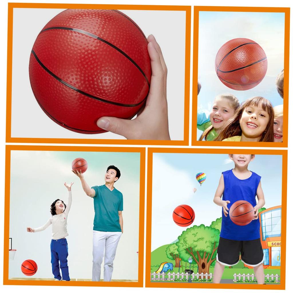 KOMBIUDA 1 Set Mini-Basketball, Standard-Basketball, Mini-Gummi-Basketball, Pool-Basketball, Sportspiel-Basketball, Sportball für Kinder