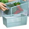 Plastic Storage Basket Rectangular Large Capacity Storage Container for Snacks Fruits Kitchen