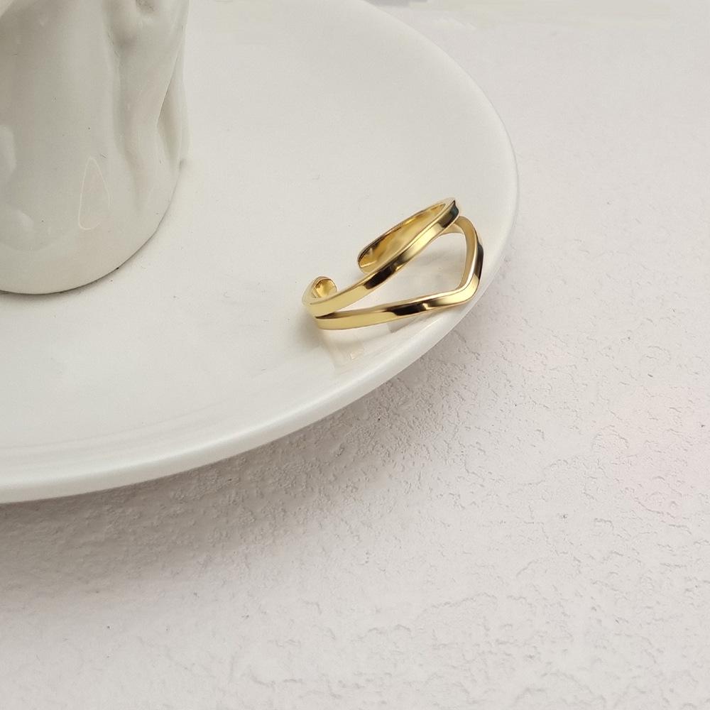 European & American Minimalist Stainless Steel Open Rings - Non-Fading INS Style