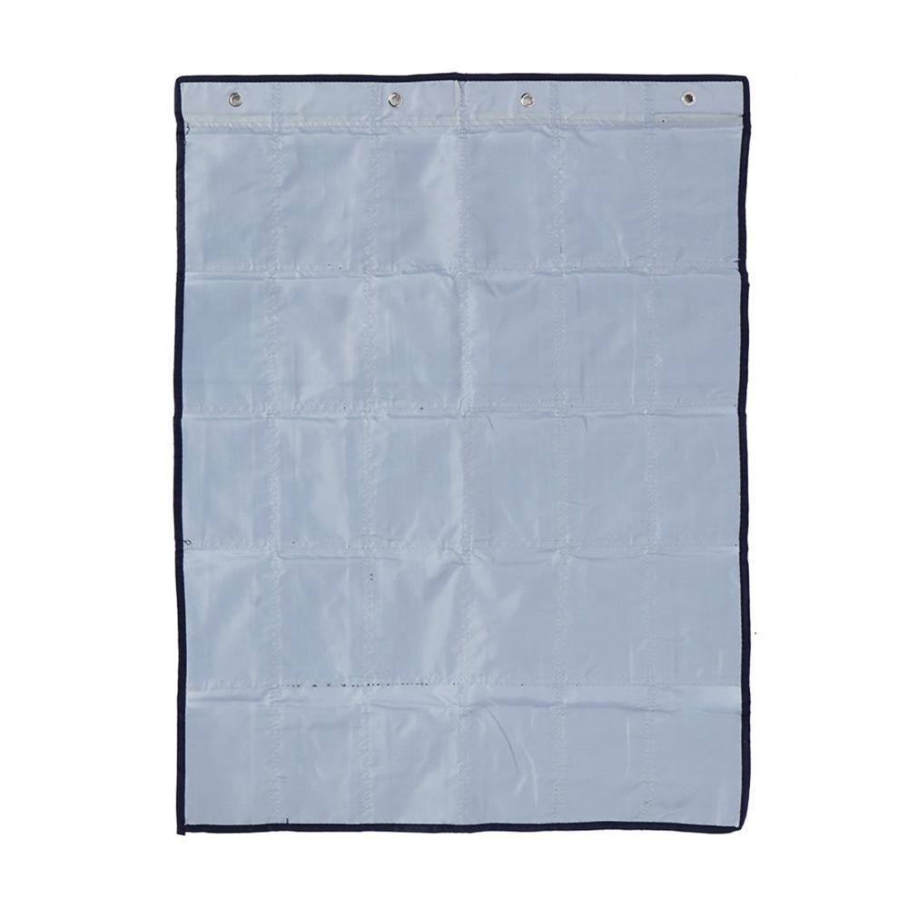 Navy Blue Wall Hanging Storage Bag 30 Pockets Pocket Chart Hanging Organizer  Classroom