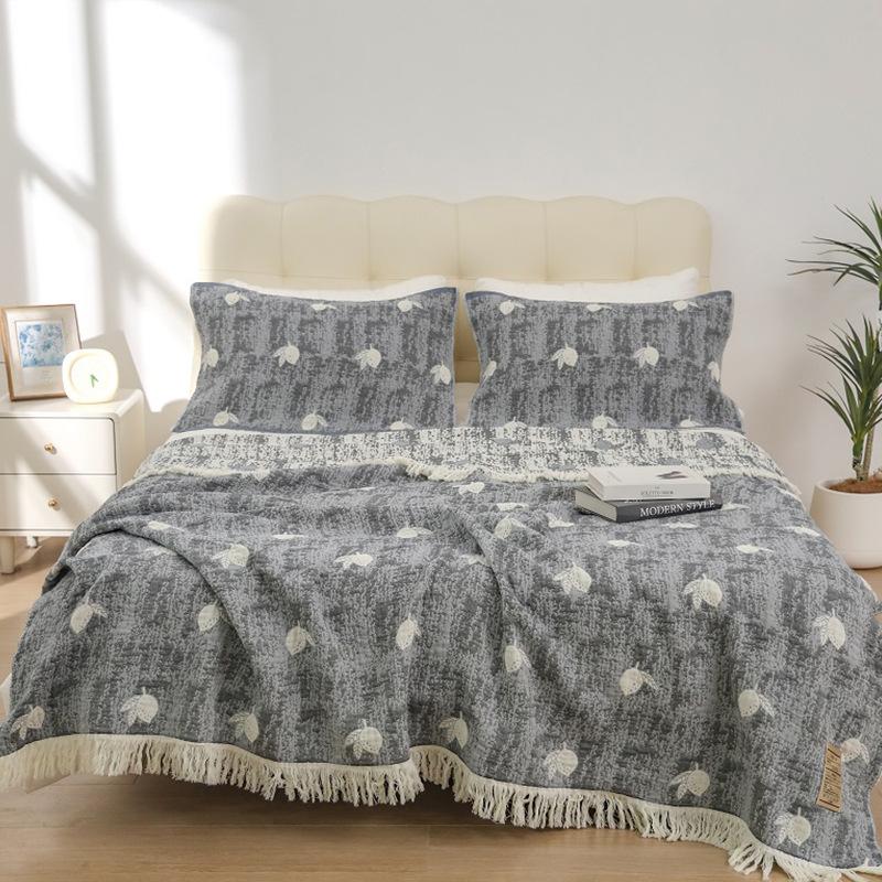 Summer High-end Cotton Gauze Throw Blanket Air Conditioning Cover Blanket Office Lunch Break Blanket Soft Sofa Towel For Home Couch