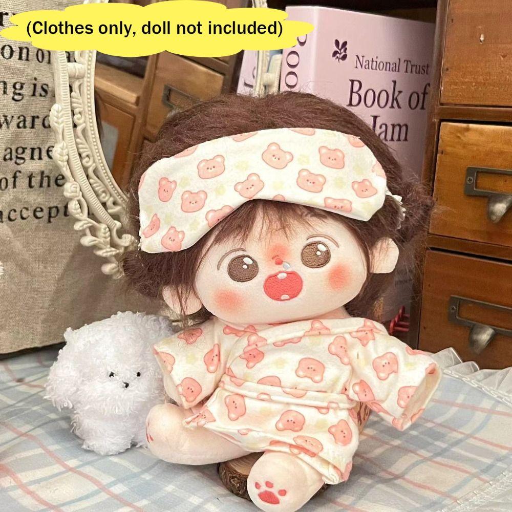 Hem Shorts Aufnäher Puppenkleidung Puppenzubehör Für Baumwolle 20cm Puppe Pyjama Anzug Foto Requisiten Cartoon Mini Bluse Hosen Set