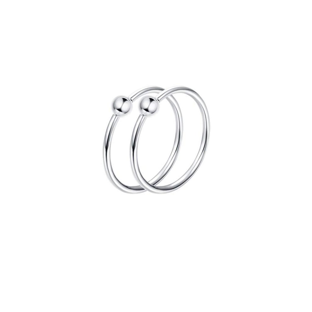 1 Pairs Stainless Steel Cartilage Stud Earrings for Men Women Helix Tragus CZ Barbell Conch Piercing Earrings Ear Hoop Earrings