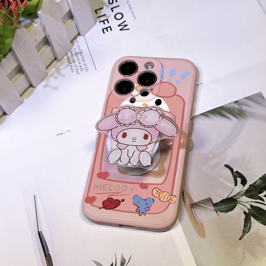 Sanrio Pink KT Airbag Stand Phone Case for Apple 16