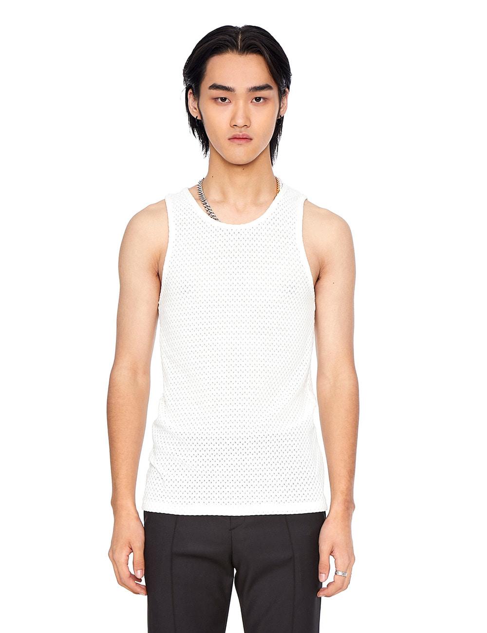 Eponim Knitted Sleeveless_White One Size
