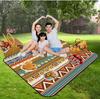 Picnic Blankets Extra Large, Waterproof Foldable Outdoor Beach Blanket,3-Layer Picnic Mat for Camping, Hiking, Travel, Park, Concerts