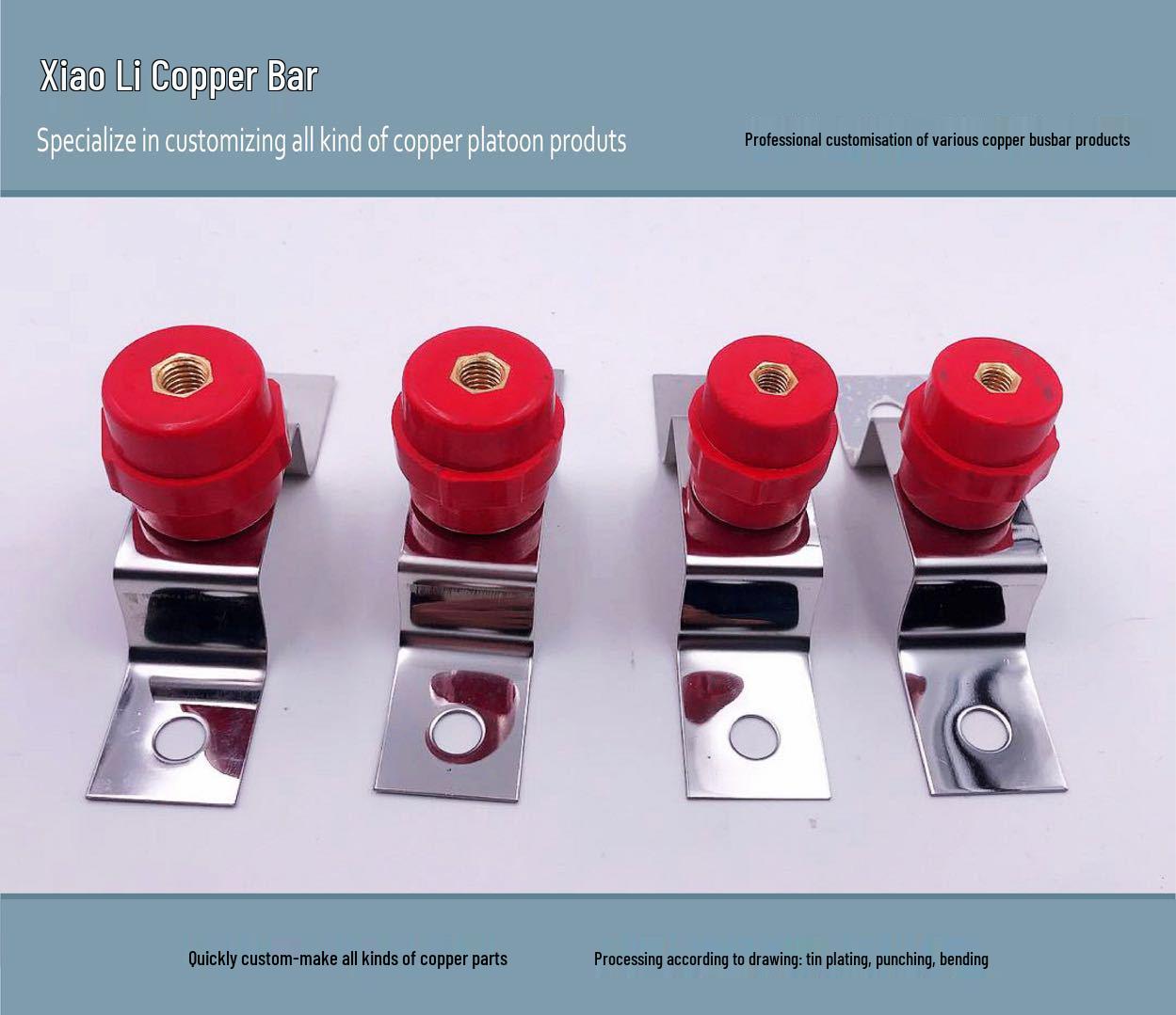 Stainless Steel Grounding Busbar Bracket with Insulator