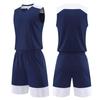 Kids Men Women Basketball Jersey Set Child Men Blank Basketball Uniforms V-Neck Training Vest Double Pocket Shorts Sports Suit