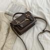 Retro Bag Women'Snewest Trendy Fashion Portable Small Square Bag All-Match Ins Shoulder Messenger Bag