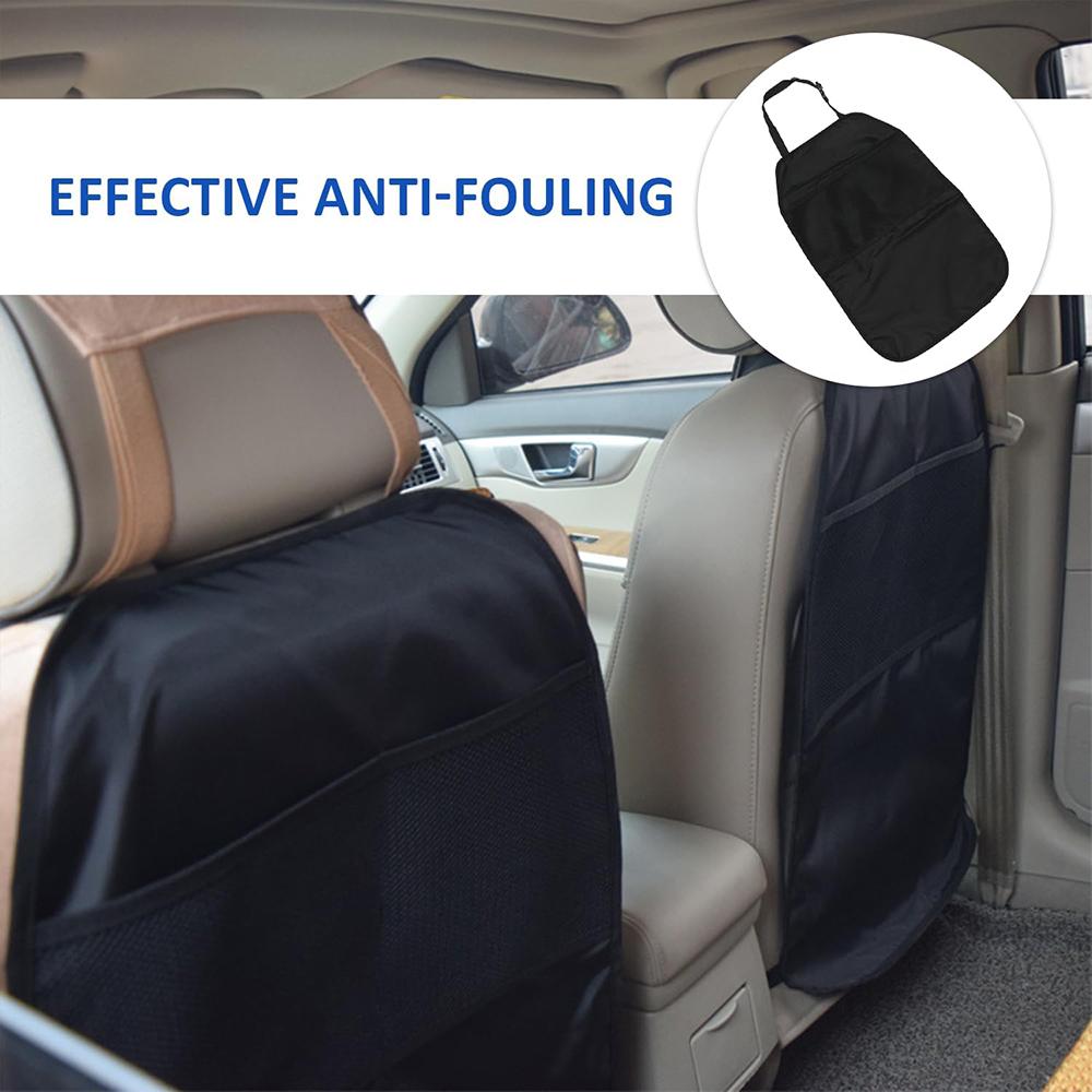 Car Seat Protector Mat for Child Safety Seat Anti Kick Seat Cover with Mesh Pocket