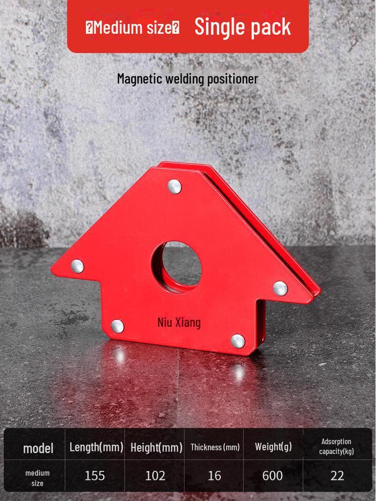 Magnetic Welding Fixture: Multi-Angle Positioning Tool & 90° Triangle Ruler
