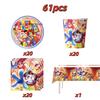 Amazing Tableware Birthday Party Decoration Digitaled Circus  Balloon Banner Cake Topper Party Supplies Baby Shower Decor Gifts