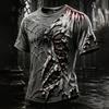 Men's Halloween Print Neck T-Shirt