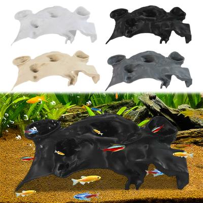 3D-gedrucktes Aquariumdekor Unterirdischer Tunnel Höhle Natürliche Kurve Schale Versteck Dekoration für Zwerggarnelen Chili Rasbora Einsiedlerkrebs