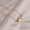 Gold Titanium Steel Clavicle Necklace For Women Light Luxury Versatile Fashion Jewelry