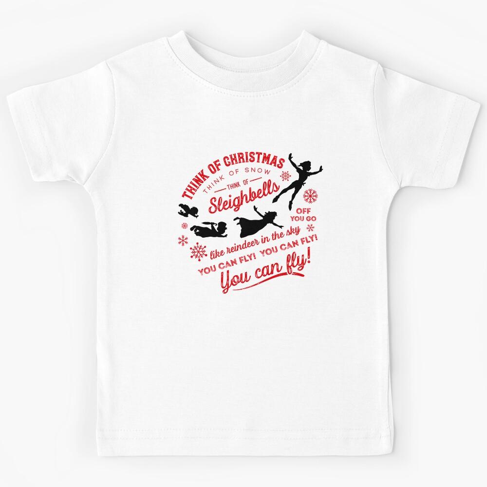 Think of Christmas Peter Pan inspired, You Can Fly by Kelly Design Company Kids T-Shirt 170