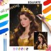 Princess Oil Painting Hand Painting Art Kit Coloring Painting Handmade Diy Home Decoration Gift