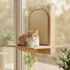 Cat Window Perch with Scratching Post Stable Window Cat Perch with Scratching Post Pet Furniture Long-Lasting Easy to Clean