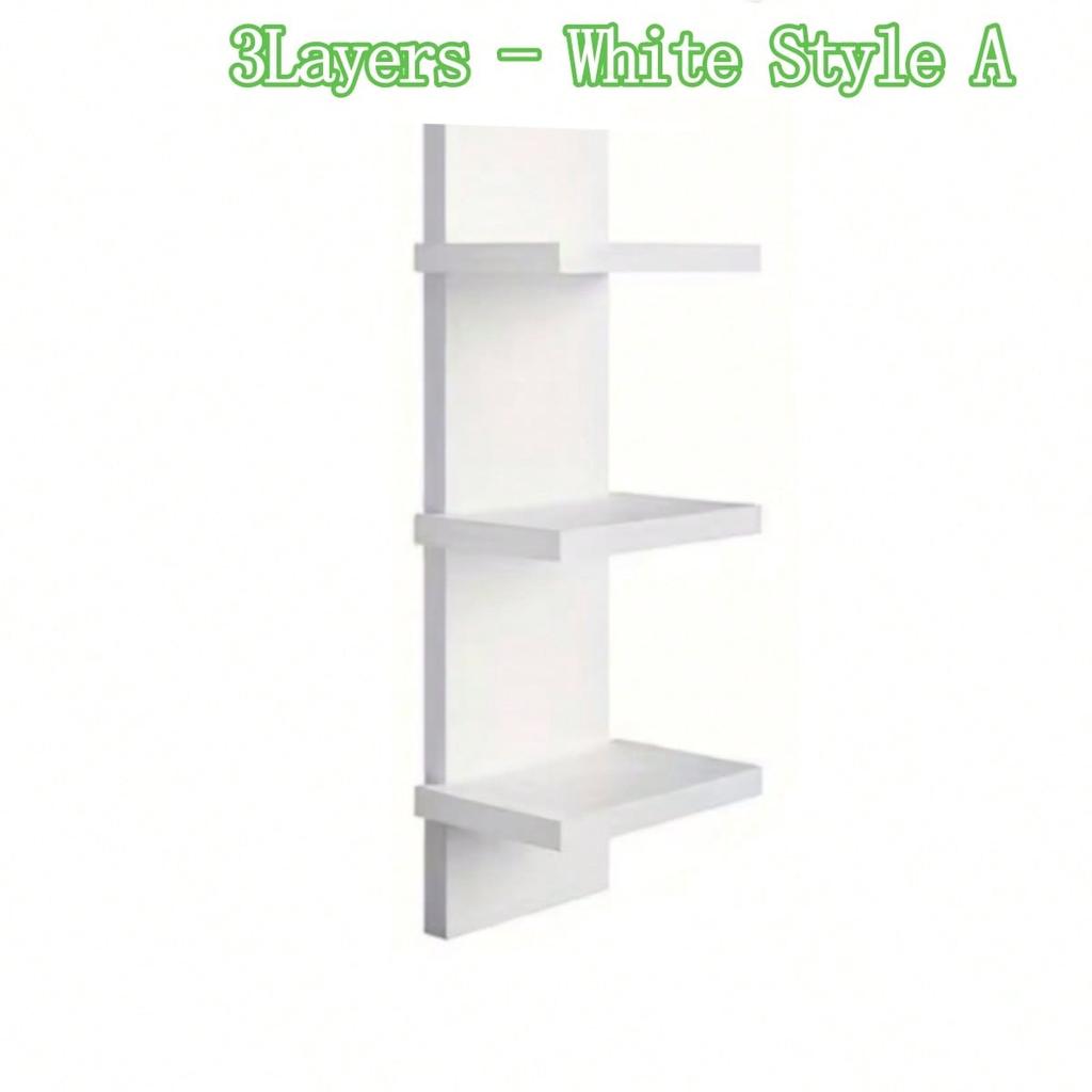 3/5-Tier Floating Wall Shelf Unit For Wall Decor & Makeup Vanity - White Narrow Cute Display Storage Shelf For Small Spaces