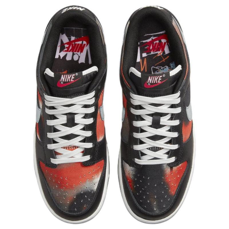 Nike Dunk Low Graffiti Black Red Skate Shoes Sneakers DM0108-001