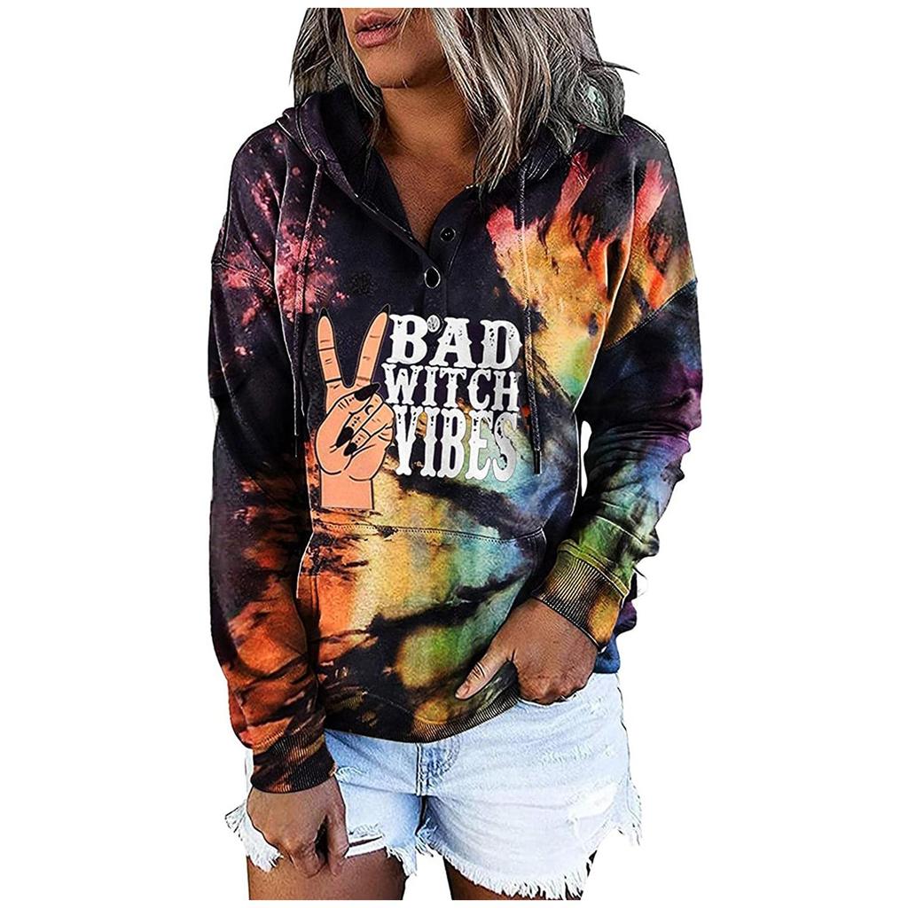 Women's Winter Casual Fashion Print Hooded Long-Sleeved Sweater Jacket