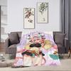 warm comfort soft Varesa plush blanket for sofa living room office NEW bedroom travel Genshin Impact gift single-sided printed