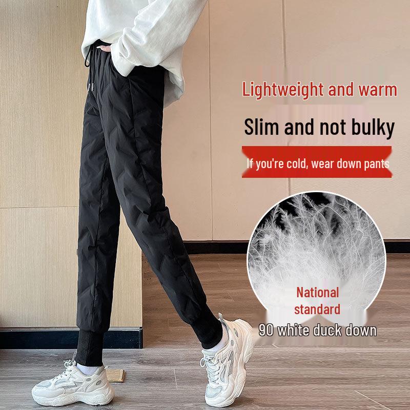 

2025 Женские зимние расклешенные пуховые брюки для снежной погоды: Флисовая подкладка, Защита от холода, Защита от шторма, Лыжная одежда 2XL