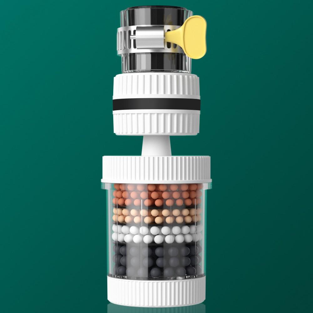 360° Rotating Anti-Splash Faucet Filter & Detachable Shower Head