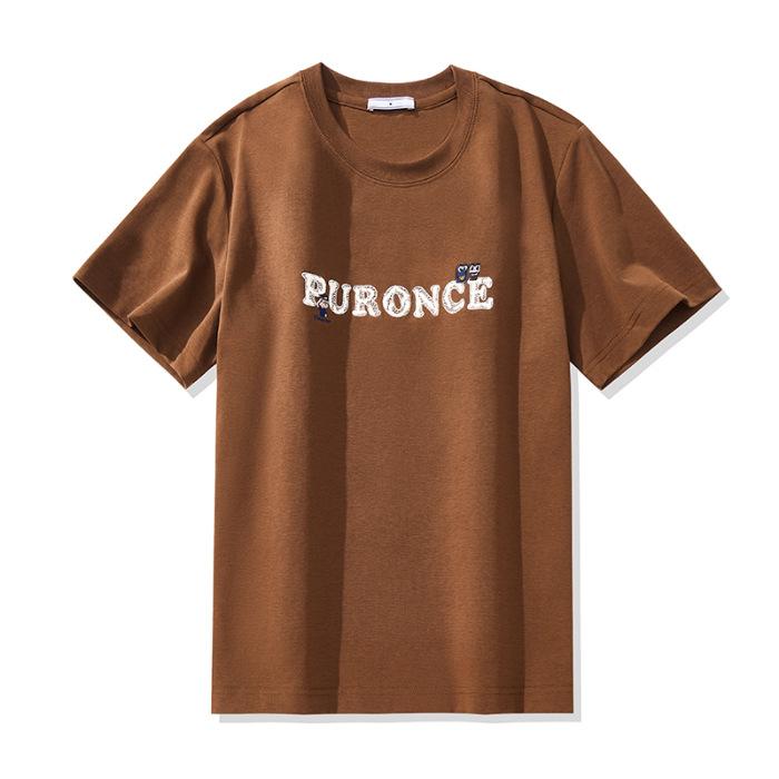 New Spring and Summer Letter Printing Loose Casual Men's Clothes Short-sleeved T-shirt Men's