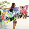 D-Dandy's World Beach Towel, Colorful Cartoon Print Bath Towel, Super Absorbent Microfiber for Swimming Pool Travel, Kids